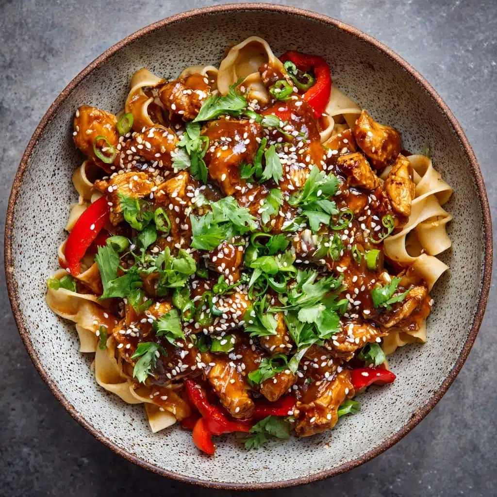 Crispy Garlic Chicken Drunken Noodles Recipe - Recipe Image