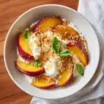 Peach and Burrata Caprese Salad Delight Recipe