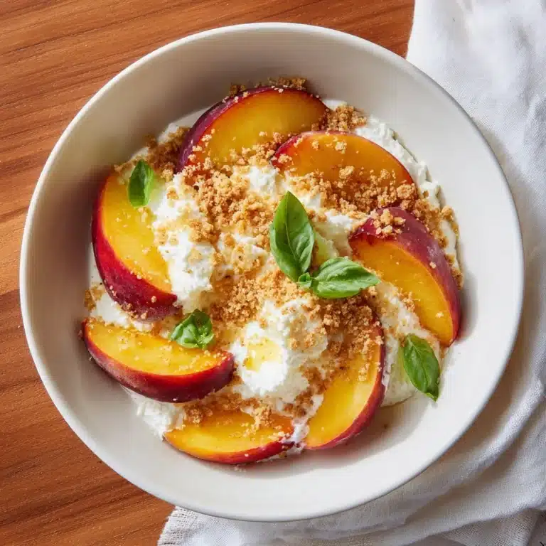 Peach and Burrata Caprese Salad Delight Recipe