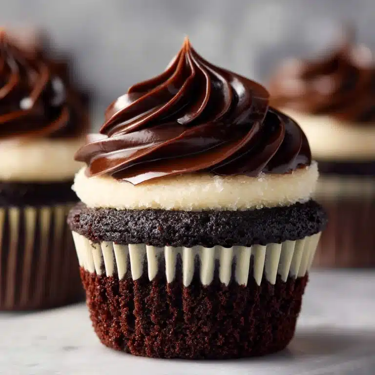 Chocolate Cheesecake Cupcakes with Whipped Ganache Frosting Recipe