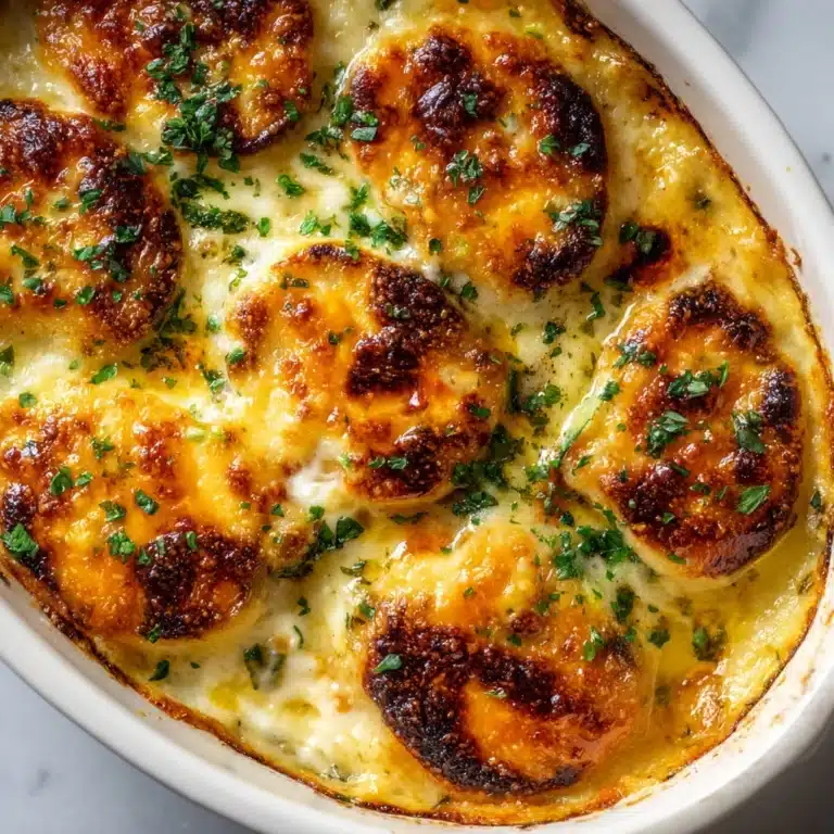 Cheesy Garlic Parmesan Chicken Pasta Skillet Recipe