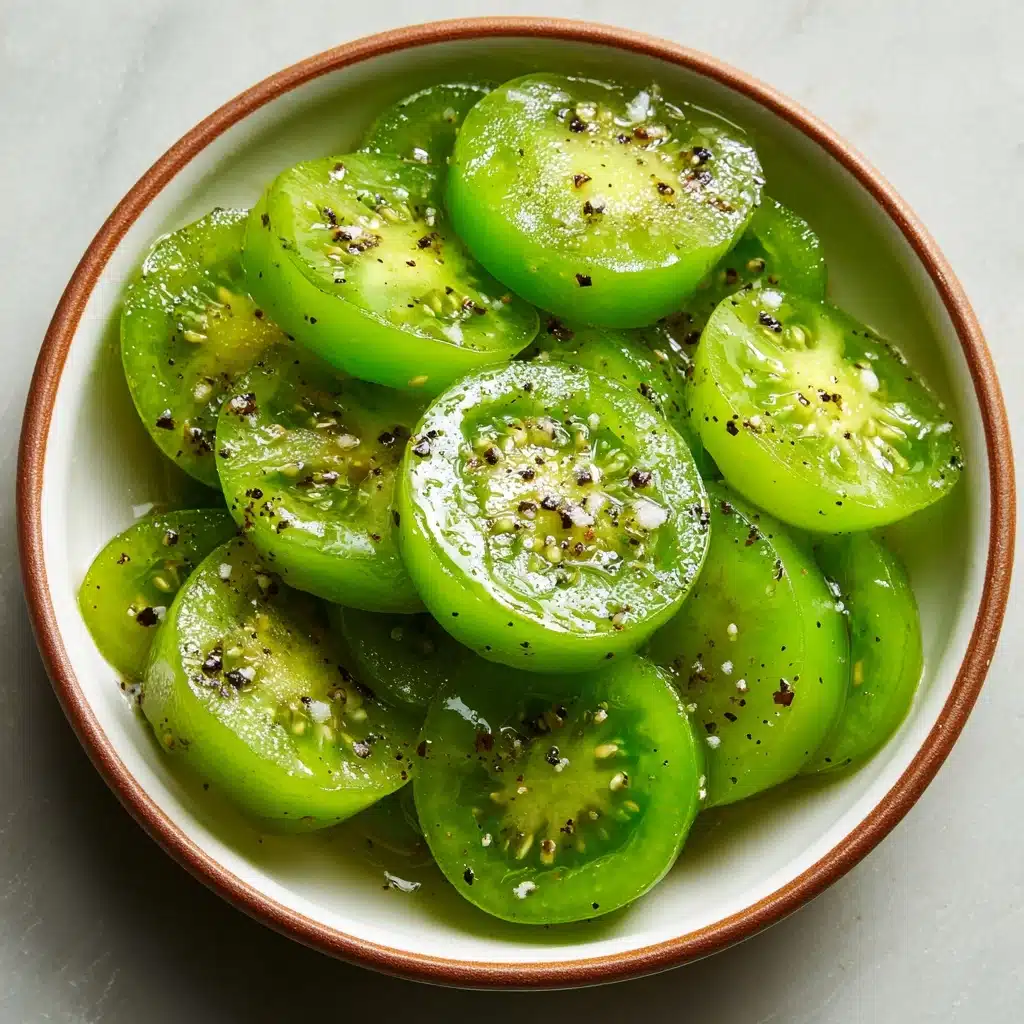 Savory Southern-Style Pickled Green Tomatoes Recipe