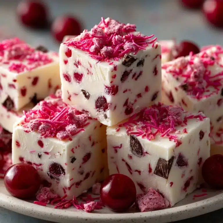 White Chocolate Cherry Fudge Recipe