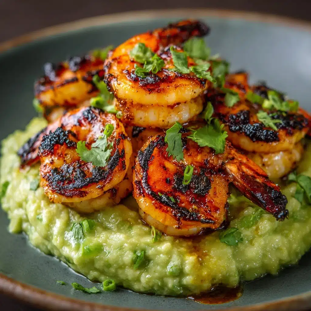 Grilled Shrimp Tostadas with Creamy Avocado Recipe