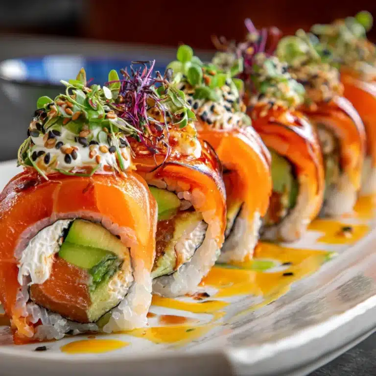 Zesty Lemon Basil Salmon Rolls Recipe