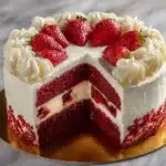 Red Velvet Strawberry Cheesecake Recipe