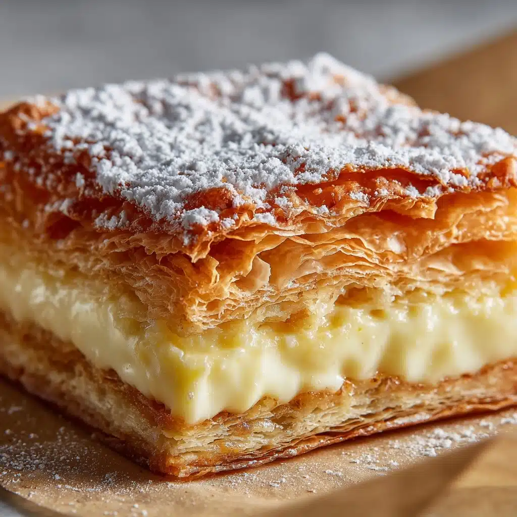 Vanilla Custard Cream Squares Recipe - Recipe Image