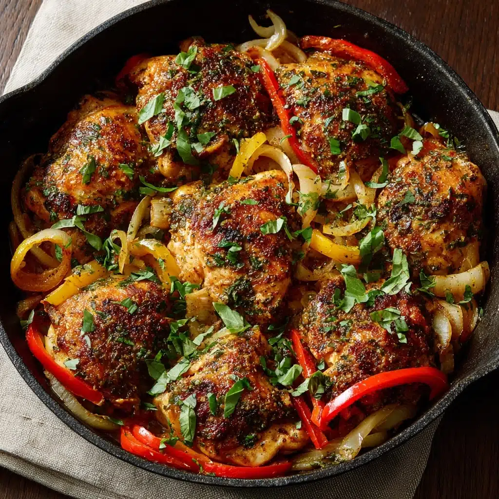 Savory Italian Chicken with Peppers and Meat Recipe - Recipe Image