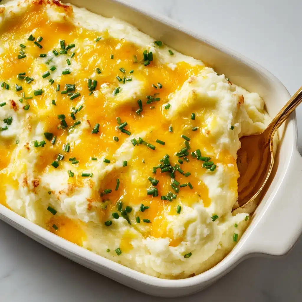 Baked Cheesy Mashed Potatoes Recipe - Recipe Image