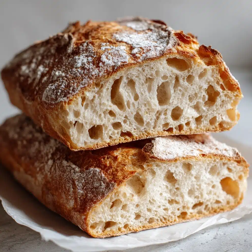 Rustic Italian Crusty Bread Recipe