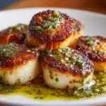 Sizzling Scallops with Zesty Lime Cilantro Sauce Recipe