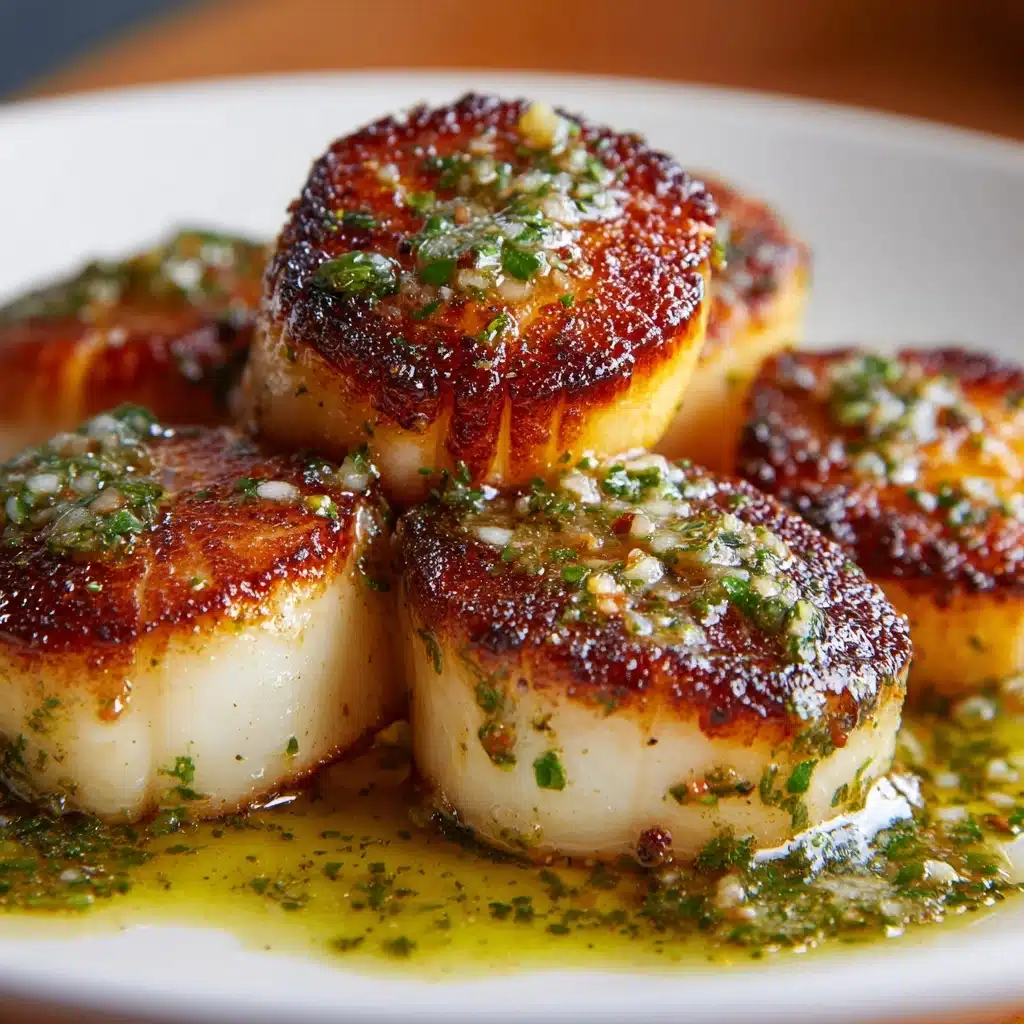 Sizzling Scallops with Zesty Lime Cilantro Sauce Recipe