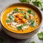 Spiced Butternut Squash and Sweet Potato Soup Recipe