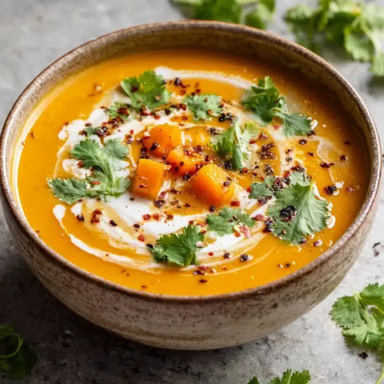 Spiced Butternut Squash and Sweet Potato Soup Recipe