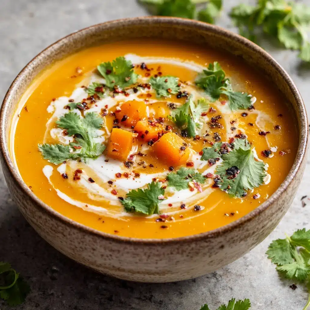 Spiced Butternut Squash and Sweet Potato Soup Recipe - Recipe Image