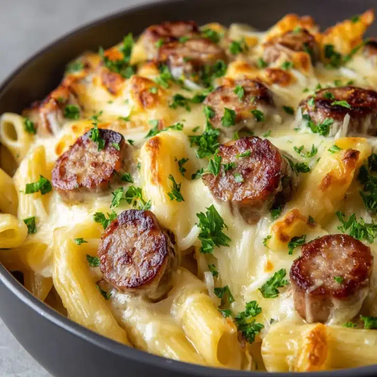 Cheesy Sausage Penne Bake Recipe