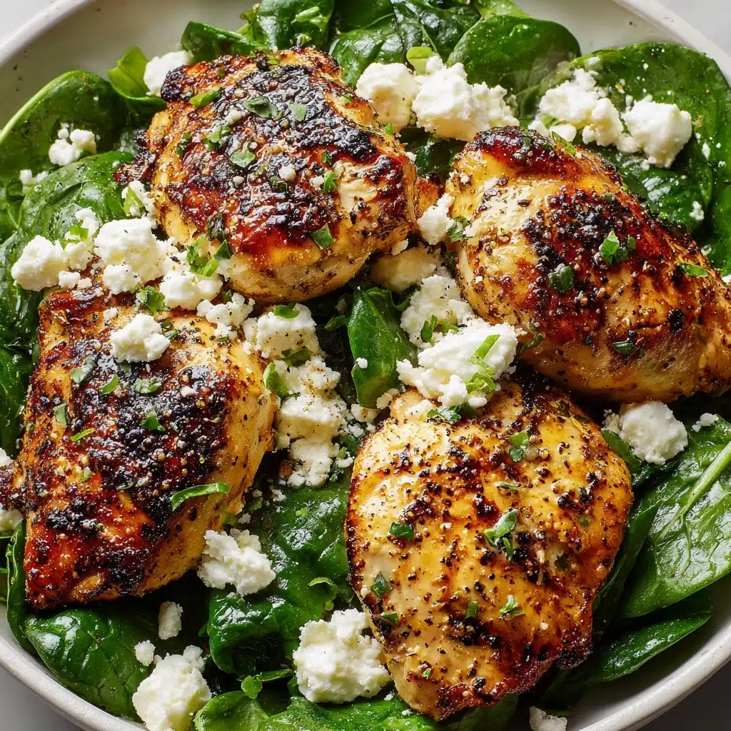 Easy Chicken Breast with Feta and Spinach Recipe - Recipe Image