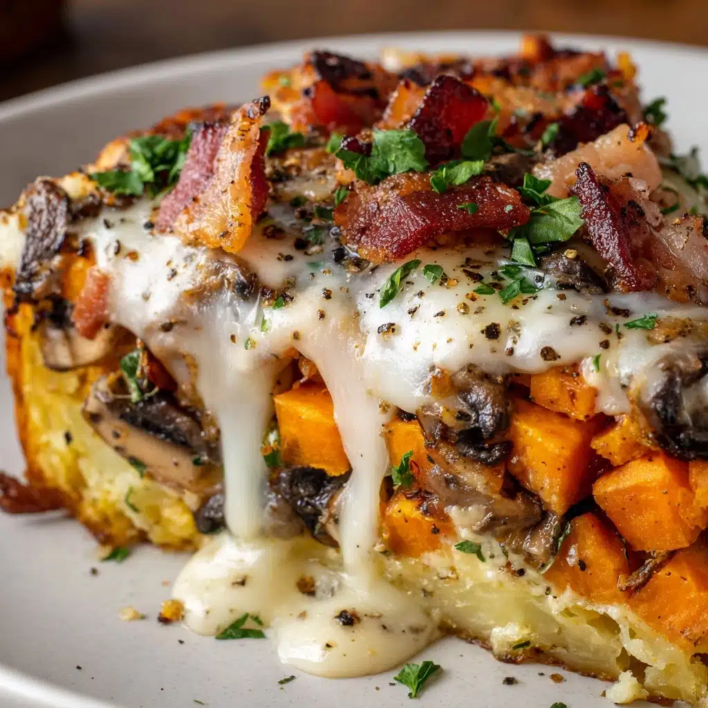 Loaded Jerk Chicken Baked Potato with Jerk Alfredo Sauce Recipe