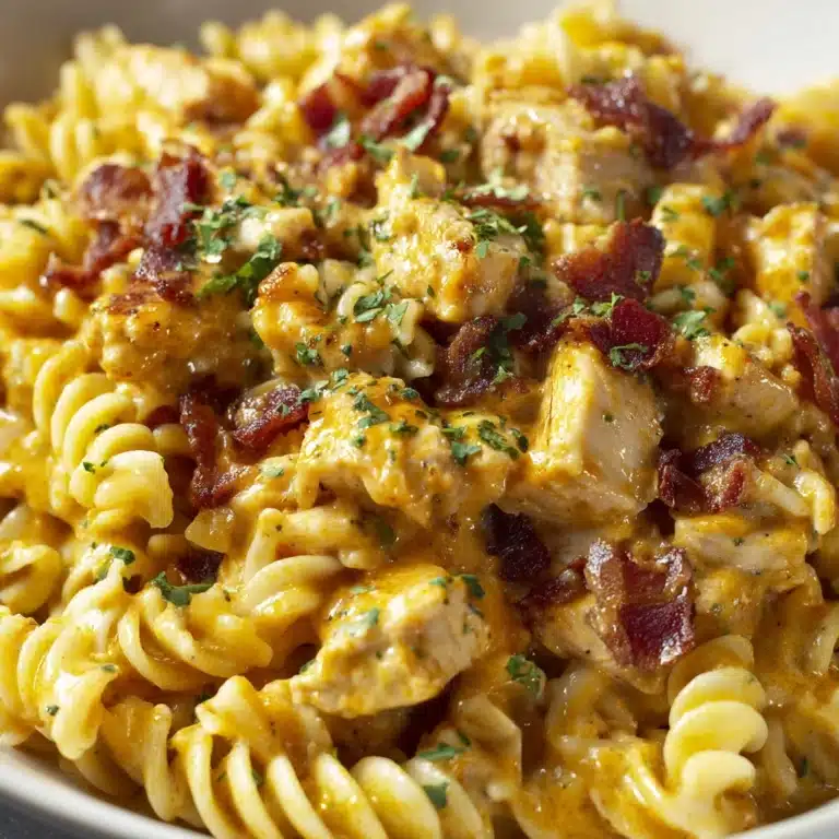 One-Pot Smoky Cheddar Ranch Chicken and Sausage Pasta Recipe
