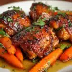 Crispy Brown Sugar Mustard Chicken Thighs Recipe