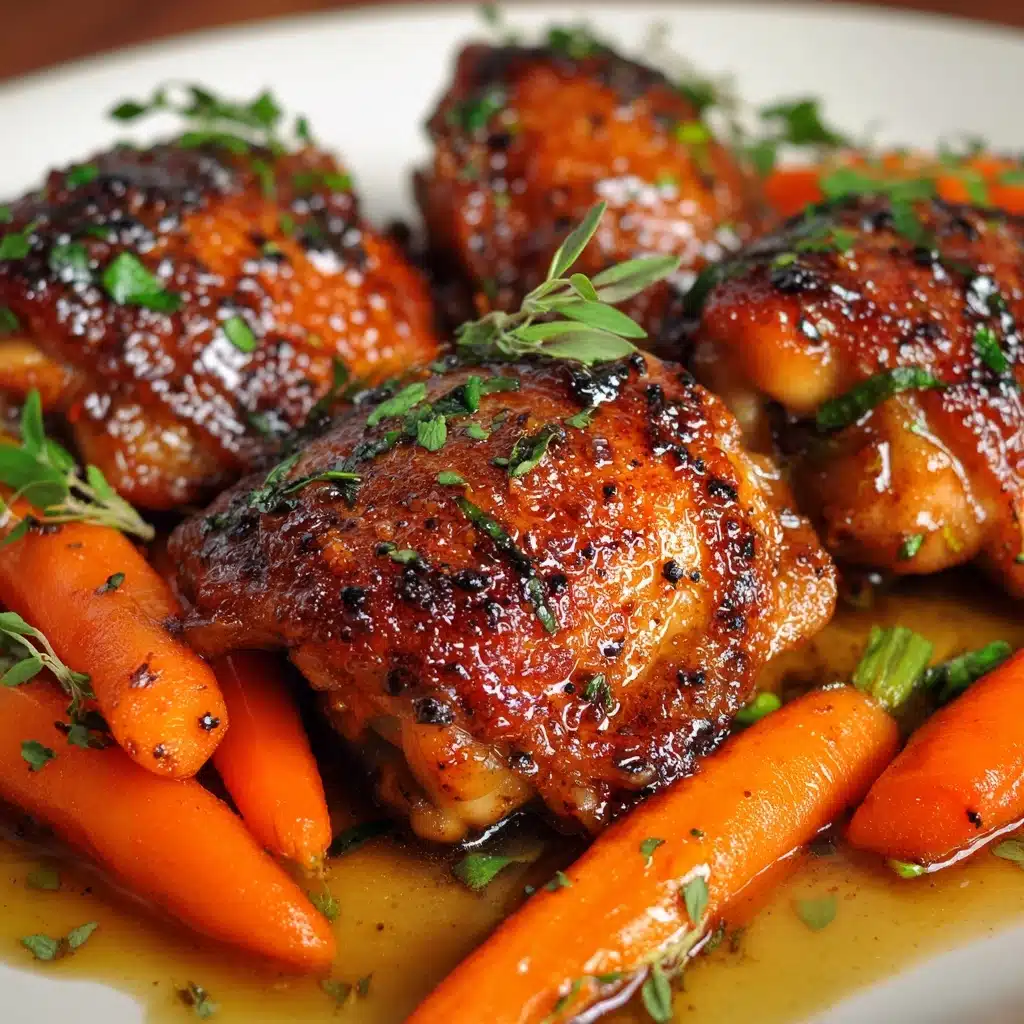 Crispy Brown Sugar Mustard Chicken Thighs Recipe - Recipe Image