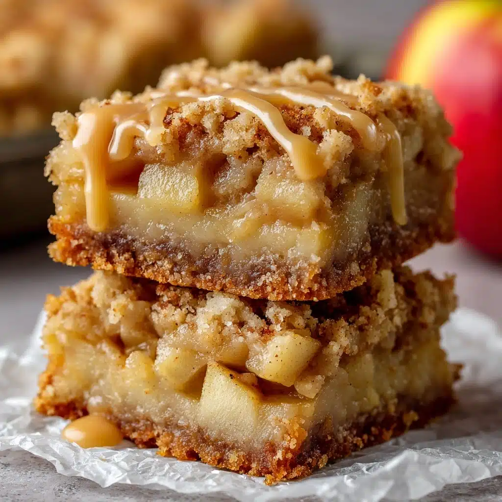 Maple Glazed Apple Blondies Recipe - Recipe Image