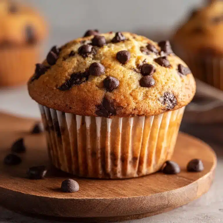 Greek Yogurt Peanut Butter Muffins with Chocolate Chips Recipe