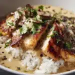 Creamy Smothered Chicken and Rice Recipe