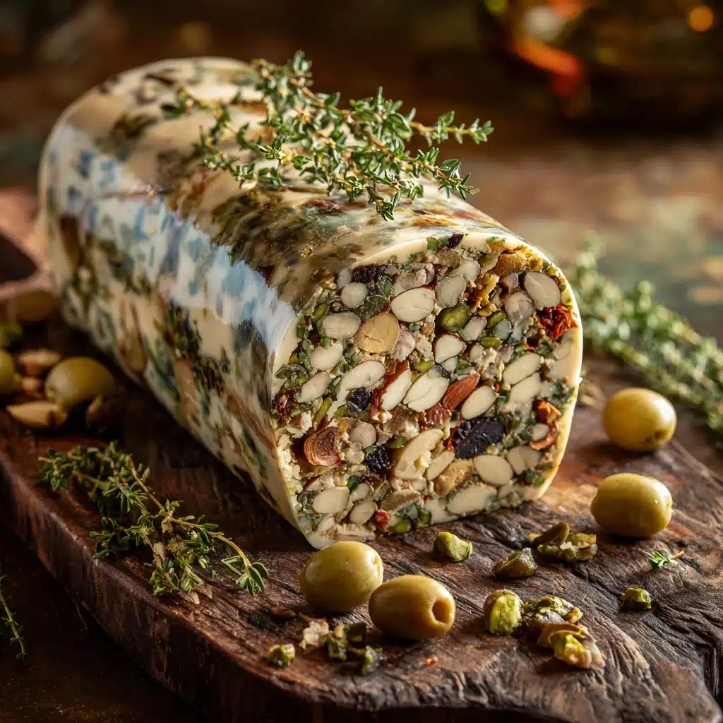 Mediterranean Olive Tapenade Cheese Log Recipe - Recipe Image