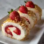 Strawberry Shortcake Cheesecake Dessert Sushi Rolls Recipe