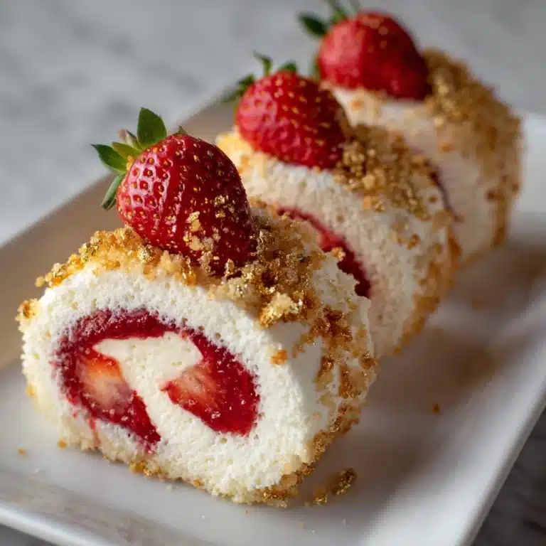 Strawberry Shortcake Cheesecake Dessert Sushi Rolls Recipe