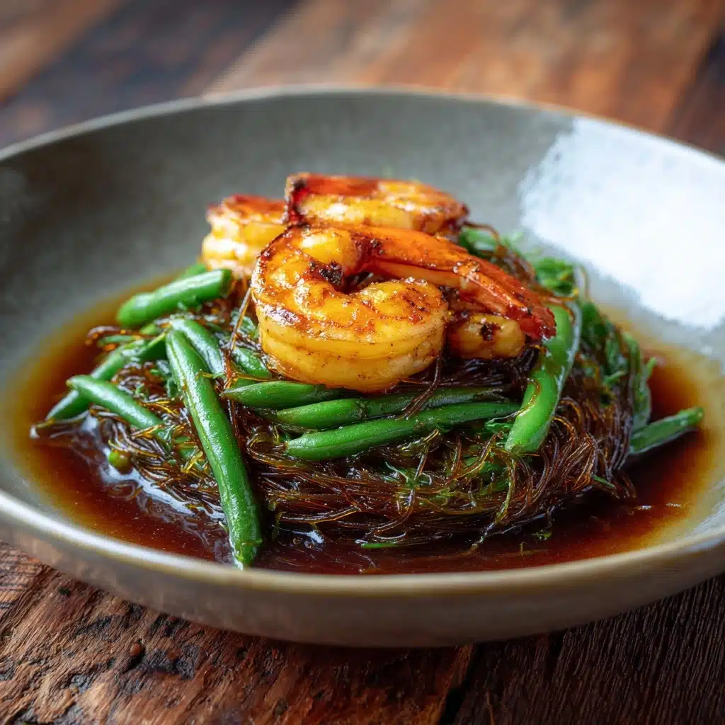 Spicy Shrimp with Stir-Fried Green Beans Recipe - Recipe Image