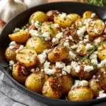 Roasted Potatoes with Baked Feta and Garlic Recipe