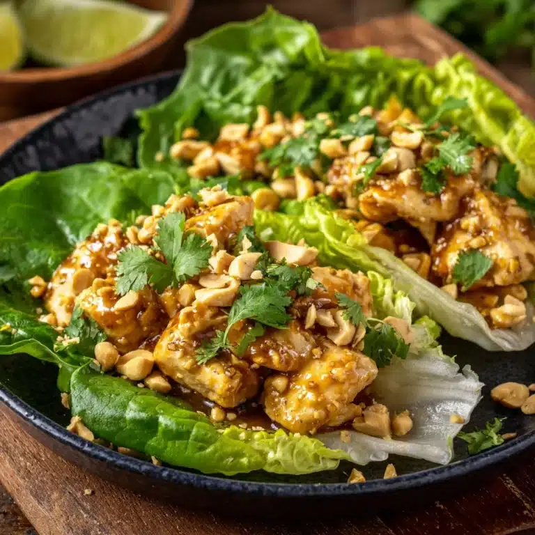 Thai Sweet Chili Chicken Lettuce Wraps Recipe