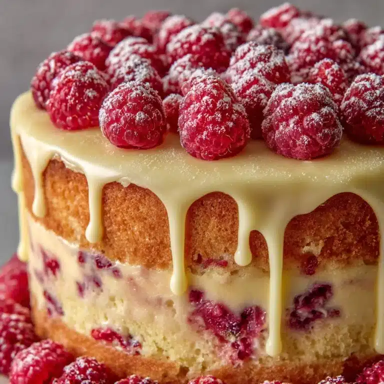 Raspberry Lemon Drizzle Cake Recipe