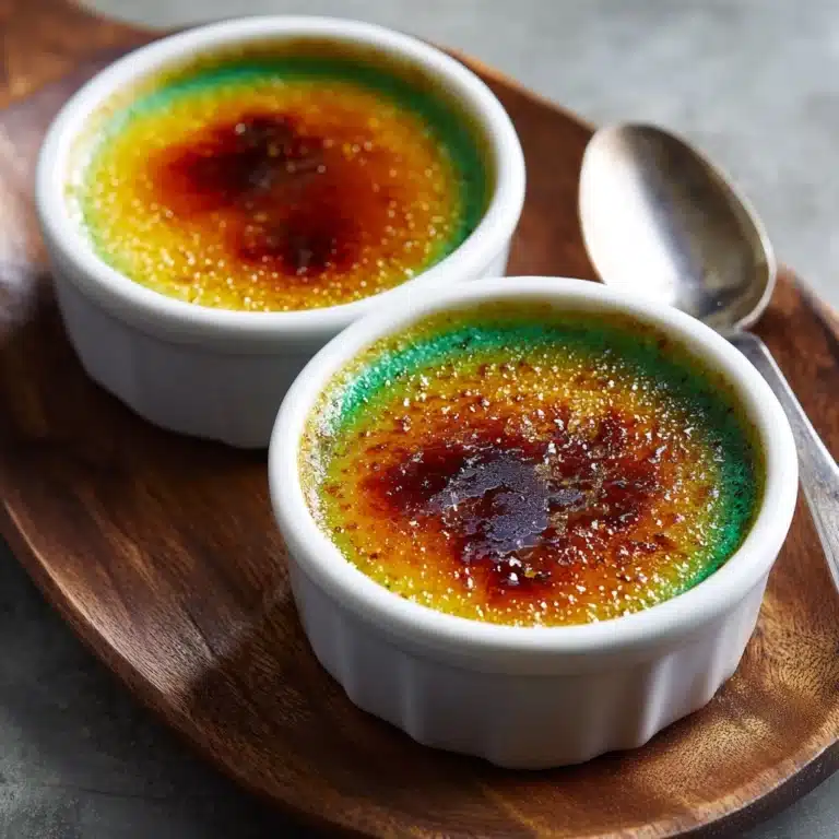 Pandan Creme Brûlée Recipe