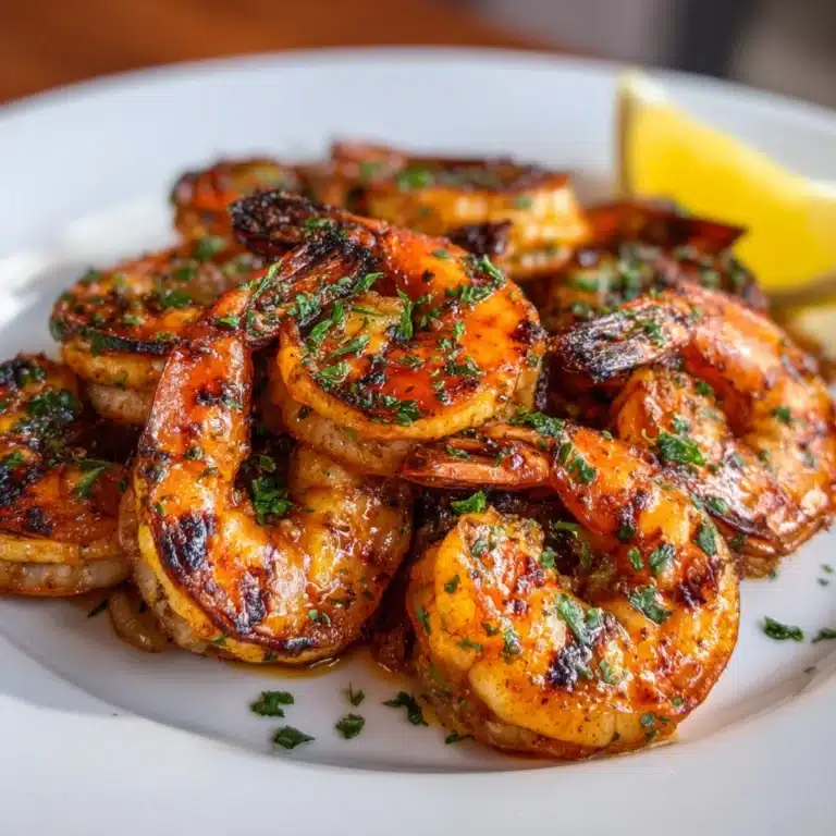 BBQ Grilled Prawns with Garlic, Lemon & Chilli Recipe