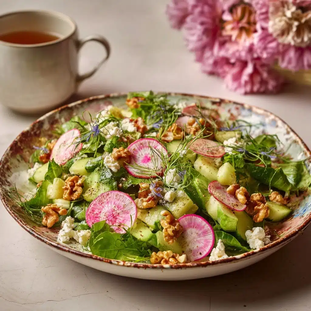 Herb and Radish Salad with Feta and Walnuts Recipe