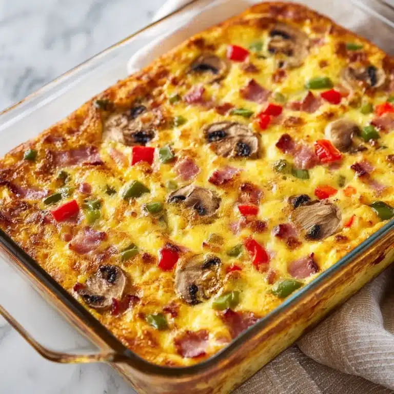 Cheesy Veggie Egg Bake Recipe