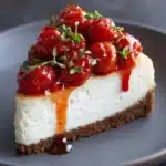 Savory Cheesecake with Roasted Tomato Jam & Parmesan Crust Recipe