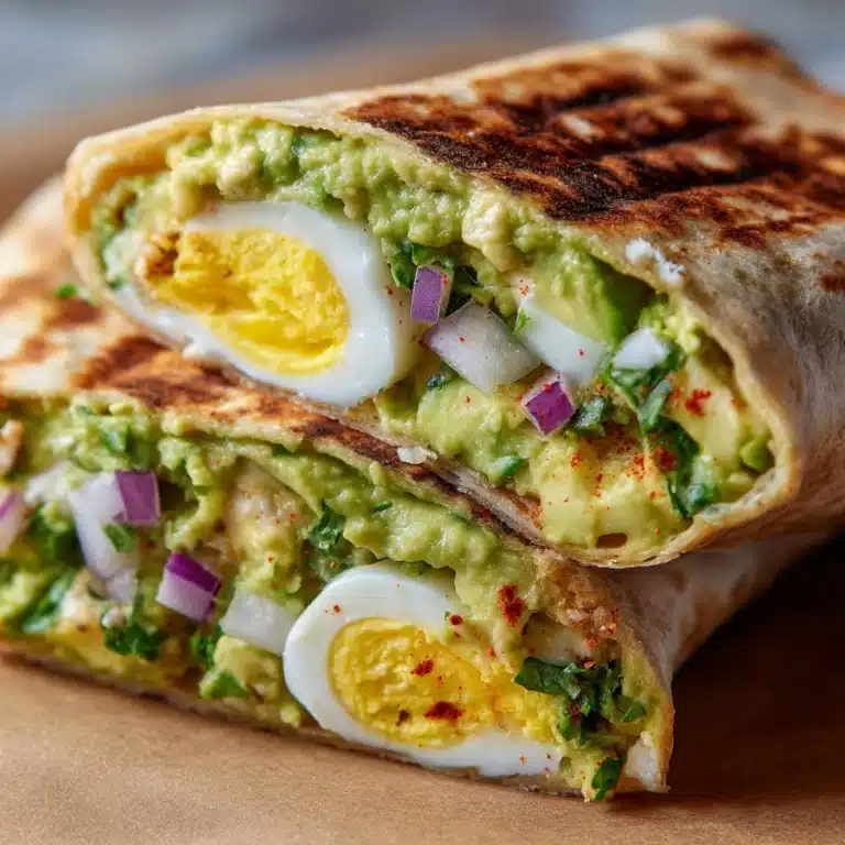 Avocado Egg Salad Roll-Ups Recipe