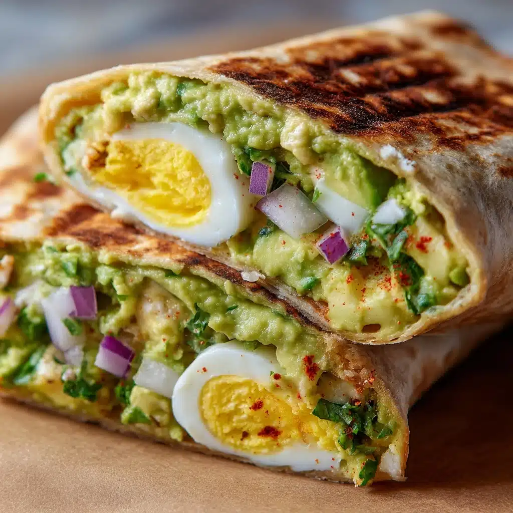 Avocado Egg Salad Roll-Ups Recipe