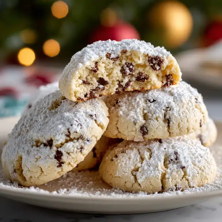 Peanut Butter Chocolate Chip Snowball Cookies Recipe