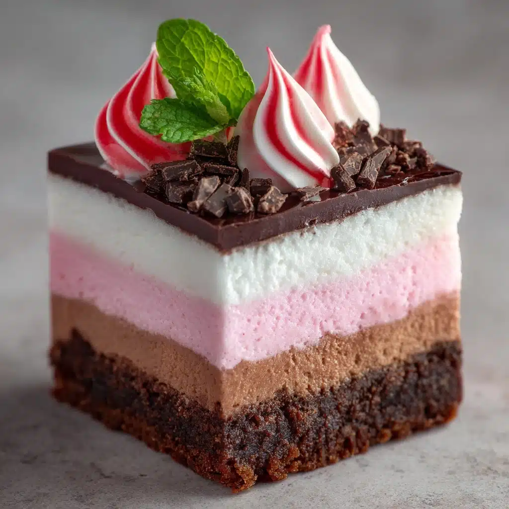 Decadent Layers of Chocolate and Peppermint Bliss Recipe - Recipe Image