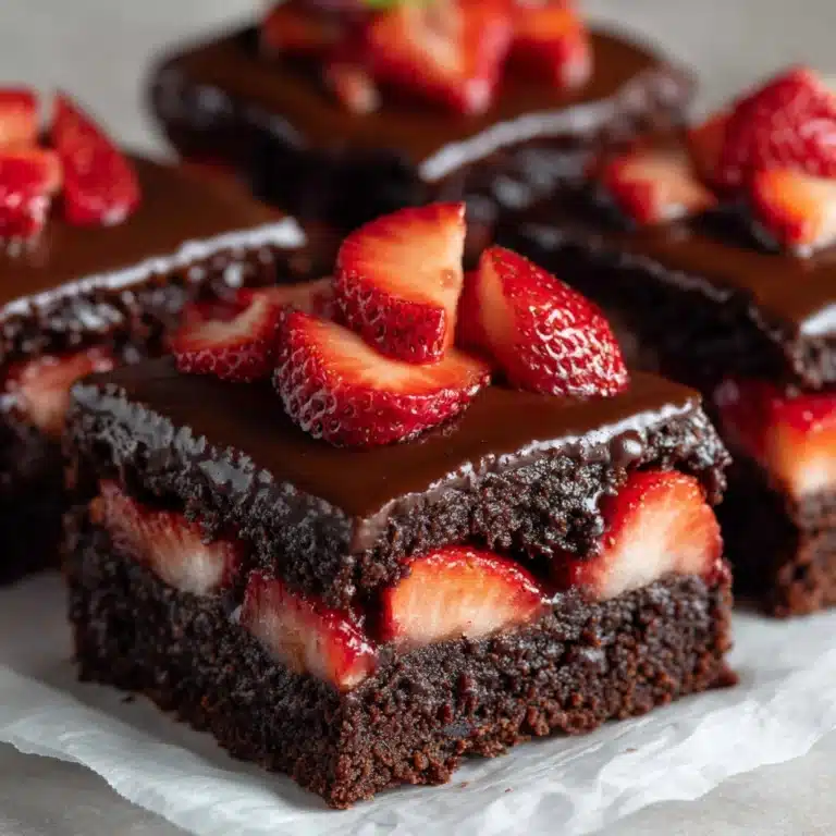 Chocolate-Covered Strawberry Brownies Recipe
