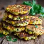 Zucchini and Edamame Fritters (High Protein) Recipe