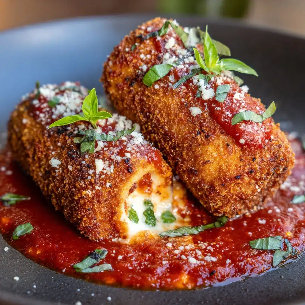 Crispy Chicken Parmesan Rolls Recipe