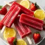 Strawberry Lemonade Popsicles Recipe