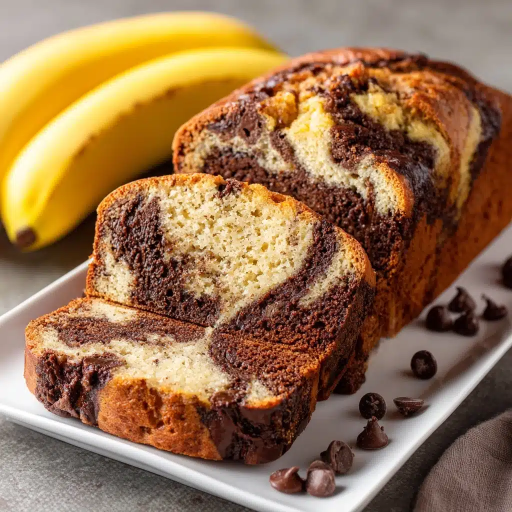 Chocolate Marble Banana Bread Recipe - Recipe Image