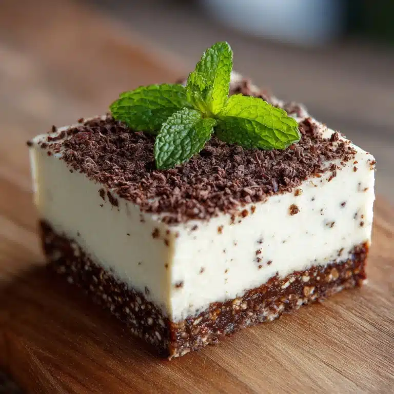 No-Bake Minted Earl Grey Slice Recipe